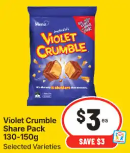 IGA Violet Crumble Share Pack offer