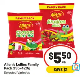 IGA Allens Lollies Family Pack offer