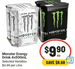 IGA Monster Energy Drink offer