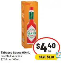 IGA Tabasco Sauce offer
