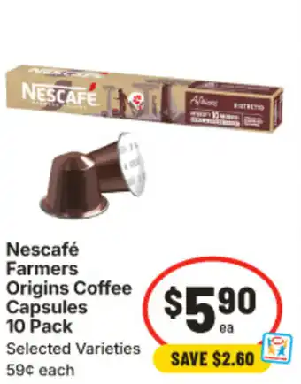 IGA Nescafé Farmers Origins Coffee Capsules offer