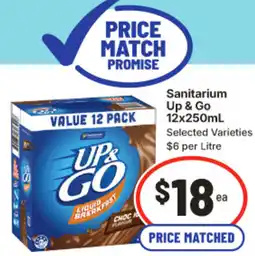 IGA Sanitarium Up & Go offer