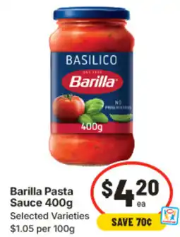 IGA Barilla Pasta Sauce offer