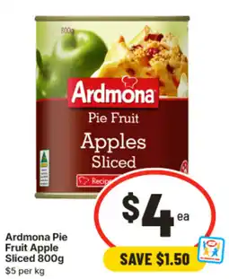 IGA Ardmona Pie Fruit Apple Sliced offer