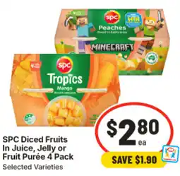 IGA Spc diced fruits in juice jelly or fruit purée offer