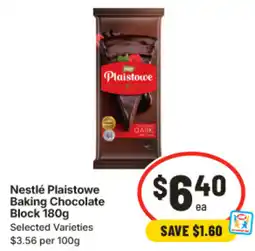 IGA Nestlé Plaistowe Baking Chocolate Block offer