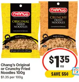 IGA Changs Original or Crunchy Fried Noodles offer