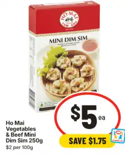 IGA Ho Mai Vegetables & Beef Mini Dim Sim offer