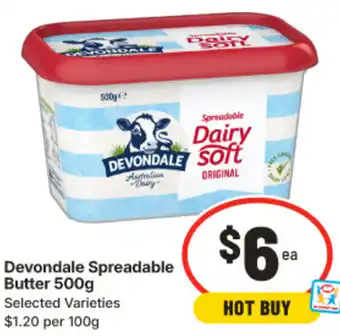 IGA Devondale Spreadable Butter offer