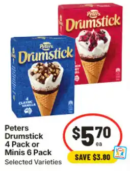 IGA Peters Drumstick or Minis offer