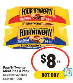 IGA Four N Twenty Meat Pies offer