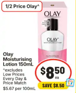 IGA Olay Moisturising Lotion offer