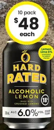 The Bottle O Hard Rated 6% Premix Cans offer