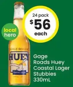 The Bottle O Gage Roads Huey Coastal Lager Stubbies offer