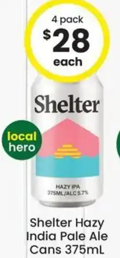 The Bottle O Shelter Hazy India Pale Ale Cans offer