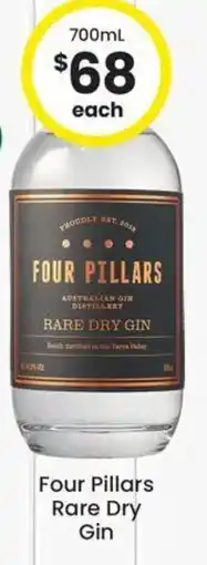 The Bottle O Four Pillars Rare Dry Gin offer