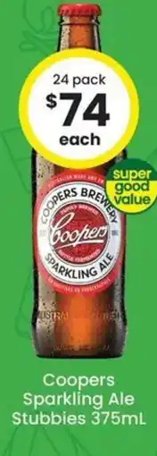 The Bottle O Coopers Sparkling Ale Stubbies offer