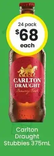 The Bottle O Carlton Draught Stubbies offer