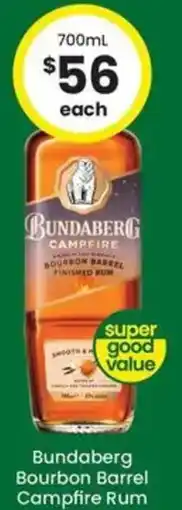 The Bottle O Bundaberg Bourbon Barrel Campfire Rum offer