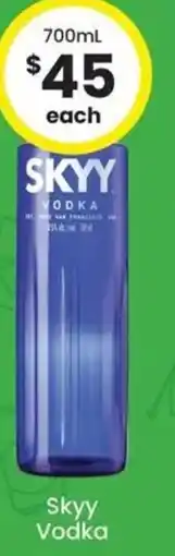 The Bottle O Skyy Vodka offer