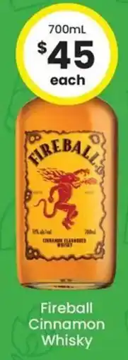 The Bottle O Fireball Cinnamon Whisky offer