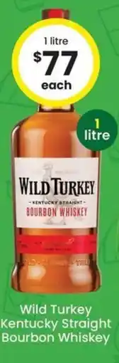 The Bottle O Wild Turkey Kentucky Straight Bourbon Whiskey offer