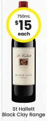 The Bottle O St Hallett Black Clay Range offer