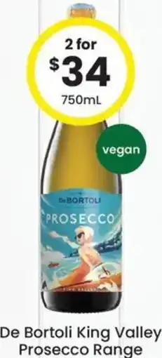 The Bottle O De Bortoli King Valley Prosecco Range offer
