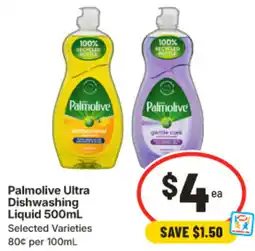 IGA Palmolive Ultra Dishwashing Liquid offer