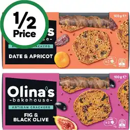 Woolworths Olina’s Bakehouse Artisan Crackers – Excludes Gluten Free offer