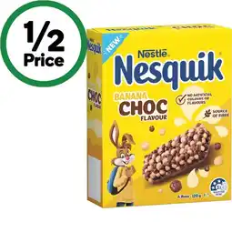 Woolworths Nesquik Cereal Bars offer