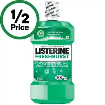 Woolworths Listerine Antibacterial Mouthwash offer