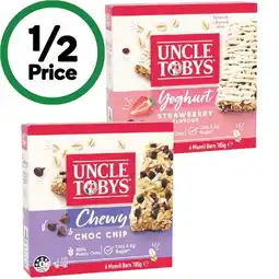 Woolworths Uncle Tobys Muesli Bars-6 offer