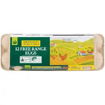 Woolworths Woolworths Extra Large Free Range Eggs – From the Fridge offer