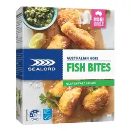 Woolworths Sealord Gluten Free Hoki Fish Bites – From the Freezer offer