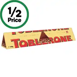 Woolworths Toblerone Milk Block offer