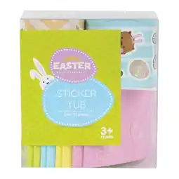 Woolworths Easter Sticker Tub offer