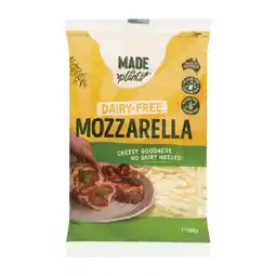 Woolworths Made With Plants Shredded Mozzarella Dairy Free – From the Fridge offer