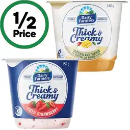 Woolworths Dairy Farmers Thick & Creamy Yoghurt offer