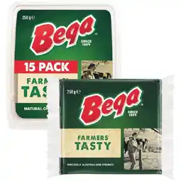 Woolworths Bega Block, Grated or Slice Cheese 250g – Excludes Lactose Free – From the Fridge offer