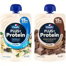 Woolworths Pauls Plus+ Protein Yoghurt Pouch offer