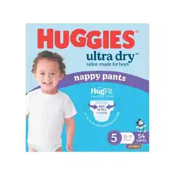 Woolworths Huggies Ultra Dry Nappy Pants-62 offer