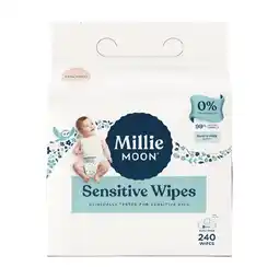Woolworths Millie Moon Sensitive Baby Wipes-240 offer