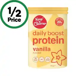 Woolworths Keep It Cleaner Daily Boost Protein Powder‡ offer