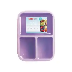 Woolworths Décor Go Triple Split Bento Lunch Box Assorted offer