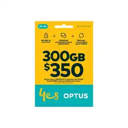 Woolworths Optus $350 SIM Starter Kit† offer