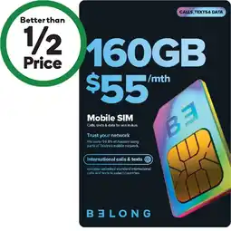 Woolworths Belong $55 Starter Pack€ offer