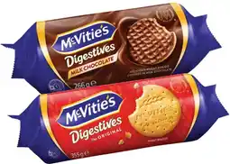 Coles McVitie's Plain or Chocolate Digestives Biscuits offer
