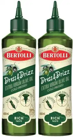 Coles Bertolli Dress & Drizz Olive Oil offer
