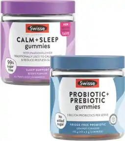 Coles Swisse Ultiboost Calm + Sleep Gummies or Probiotic + Prebiotic Gummies offer